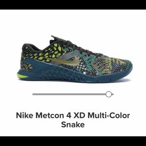 Brand New Nike Metcon 4 XD Multicolor Snake